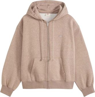Levi's Zip-throughs - Dames - Vesten met rits - Bruin - XS - Hoodies & sweatvesten