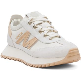 Moncler Pacey Low Top Sneaker in White at Nordstrom, Size 10.5Us