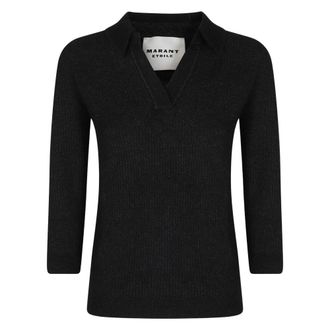 Isabel Marant Nathalie Polo Shirt - Tops - Mujer - Negro - 2XS