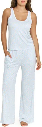 Honeydew Intimates All American Tank Pajamas in Blue Sky Garden Floral at Nordstrom, Size X-Large