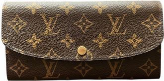 Louis Vuitton Brown Fuchsia Long Wallet (Bi-Fold) (Pre-Owned)
