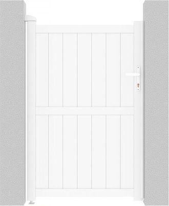 Habitat et Jardin Puerta Jardin Aluminio lola - 101.2 X 155.9 Cm - Blanco