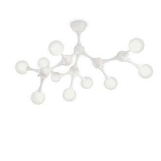 Netlighting Nodino 9 Light Medium Multi Arm Ceiling Flush Light White G9