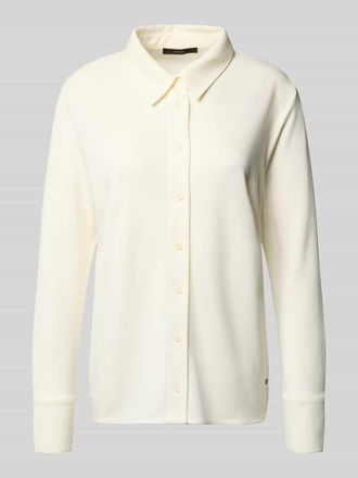 Windsor Regular Fit Bluse aus Lyocell-Mix mit Label-Detail in Offwhite, Größe 34