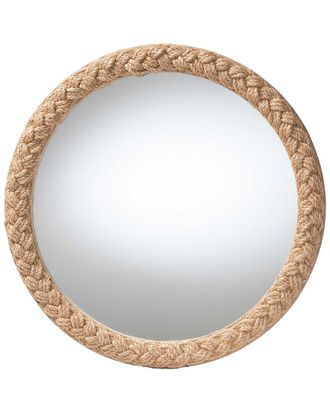 Baxton Studio Shara Coastal Braided Rope Accent Mirror