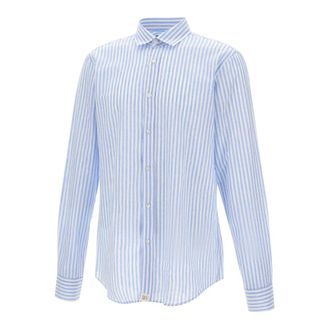 Peuterey Casual Shirts, male, Blue, Size: 2XL Etienne Rig
