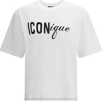 Dsquared2 Dsquared&sup2; Witte Katoenen T-Shirt