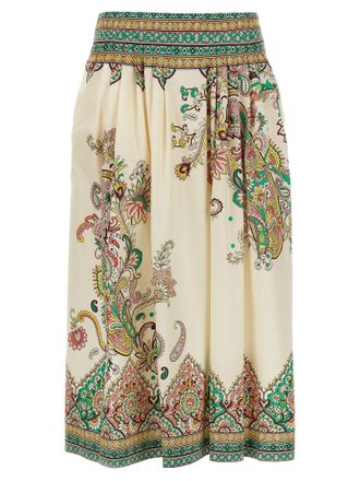 スカート ETRO FW25 Etro Midi Skirt (WRFA0058 99SASO9 X0804) ETRO | Fuchsia Women's Midi Skirt | YOOX