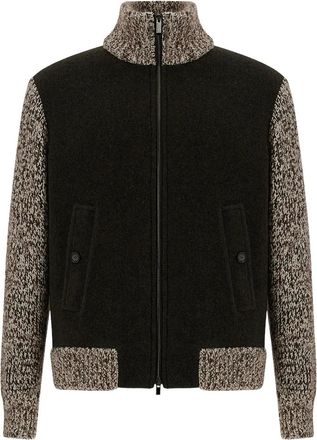 Paul & Shark Maglia Zip Lana - Heren - Zomerjassen - Zwart - 2XL - Wol - Jassen