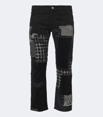 Junya Watanabe Patchwork cotton straight pants