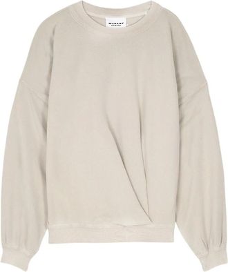 Isabel Marant Hoodies & sweatvesten, Dames, Beige, XS, Katoen, Sauria Isabel Sweatshirt