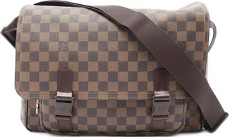 Louis Vuitton Borsa messenger Melville Damier Ébène 2006 - Marrone