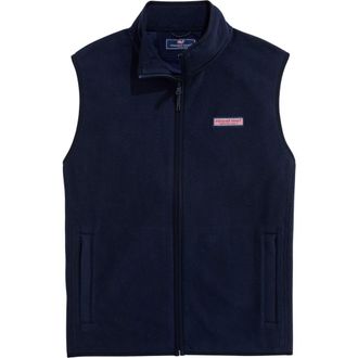 Vineyard Vines Harbor Fleece Vest in Nautical Navy at Nordstrom Rack, Size Xx-Large