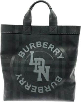 Burberry Pre-owned Tote Bags, female, Black, Size: ONE SIZE Pre-owned Vintage Tote Bag