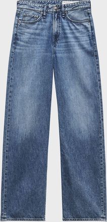 Rag & Bone Featherweight Logan Mid-Rise Wide Jeans