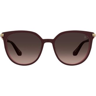 Stuart Weitzman 55mm Gradient Square Sunglasses in Burgundy Pink/Brown Sf at Nordstrom