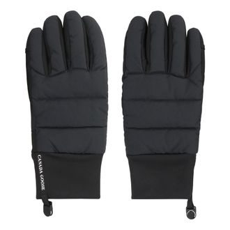 Canada Goose Gloves, male, Black, Size: XL Down Feather Padded Gloves