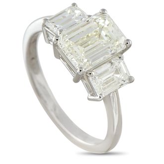 Luxury Bazaar Platinum 3.02 ct Diamond Three-Stone Ring MF14-051826