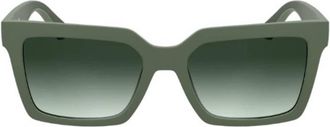 Calvin Klein Green Gradient Square Unisex Sunglasses CKJ25602S 302 54