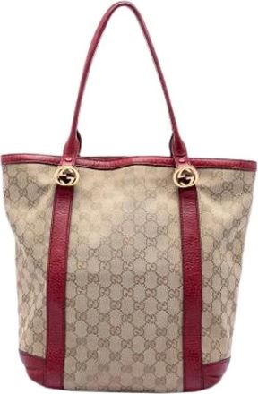 Gucci Pre-owned Tote Bags, female, Beige, Size: ONE SIZE Pre-owned The Twins Tote Bag