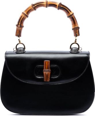 Gucci Pre-owned Gucci Small Calfskin Bamboo Top Handle Bag Ladies 7VEZOBWGK4DE1OEQ