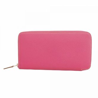 Herm&egrave;s Pink Epsom Leather Long Wallet (Bi-Fold) (Pre-Owned)