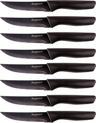 Berghoff INTERNATIONAL Black Stainless Steel 8-Piece Steak Knife Set at Nordstrom Rack