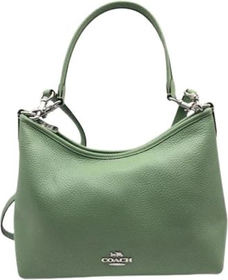 Coach Pre-owned Shoulder Bag - Dames - Vintage Handtas - Groen - ONE Size - Leer - Vintage
