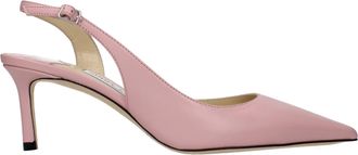 Jimmy Choo London Pink Leather High Heel Womens Pumps