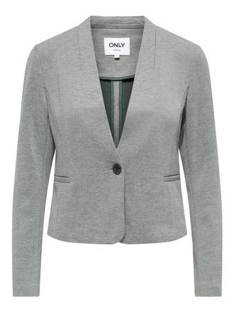 Only Kurzblazer ONLY ONLSELKIE L/S MEL FIT BLAZER TLR, Damen, Gr. 34, balsam gr&uuml;n detail:melange, Jersey, Obermaterial: 66% Polyester, 34% Baumwolle, melie