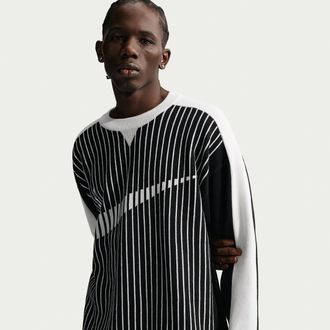 Nike Mens Nike Sportswear Club Jersey Sweater in Black | II1196-010