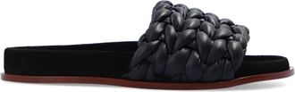 Chlo&eacute; Chloe Kacey leren slippers