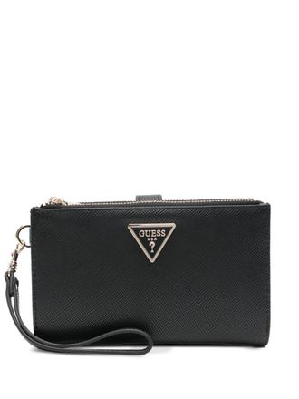 Guess Co zip leather wallet - Black