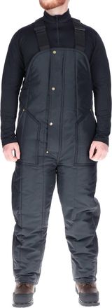 RefrigiWear Insulated Softshell Bib Overalls In Black