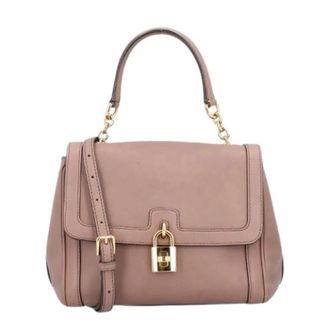 Dolce & Gabbana Pre-owned Flap Handbag - Dames - Vintage Handtas - Beige - ONE Size - Leer - Vintage