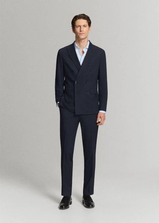 Mango Giacca completo M&oacute;naco doppiopetto slim-fit navy - Uomo - 46 - MANGO MAN
