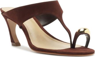 Schutz Maisie Kitten Heel Slide Sandal in Chestnut Brown at Nordstrom, Size 10.5