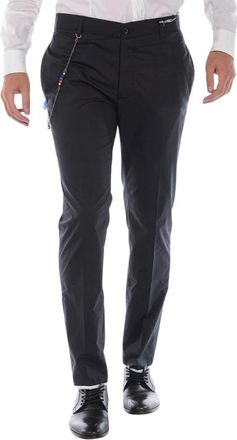 Daniele Alessandrini Jeans - Heren - Nette broeken - Zwart - XL - Katoen - Broeken