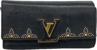 Louis Vuitton Noir Long Wallet (Bi-Fold) (Pre-Owned)