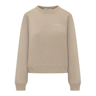 Givenchy Sweatshirt van fleece met Stamp-print - Dames - Sweatshirts - Beige - M - Katoen - Hoodies & sweatvesten