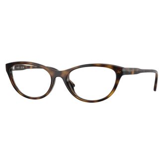 Vogue Glasses, female, Brown, Size: 53 MM Round Optical Frame