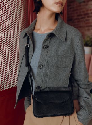 Simons Womens Small textured minimalist crossbody bag