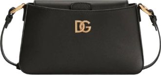 Dolce & Gabbana Dolce And Gabbana Mini Calfskin Black Phone Bag