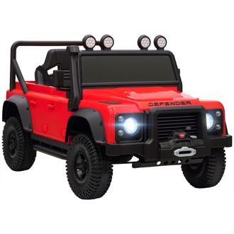 OEM Coche El&eacute;ctrico Para Ni&ntilde;os Con Licencia Land Rover 12v Control Remoto Sistema De Suspensi&oacute;n Usb Mp3 Faros Rojo