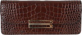 Victoria Beckham Dorian East-West Clutch - Dames - Schoudertassen - Bruin - ONE Size - Leer - Tassen