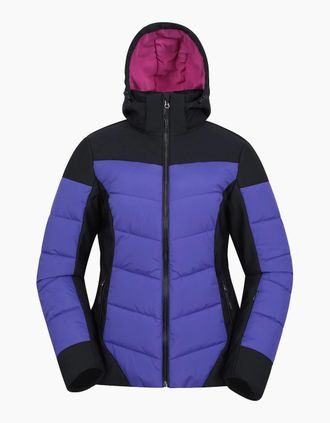 Mountain Warehouse Womens Mountain Warehouse Womens/Ladies Resort RECCO Padded Ski Jacket - Purple - Size: 10