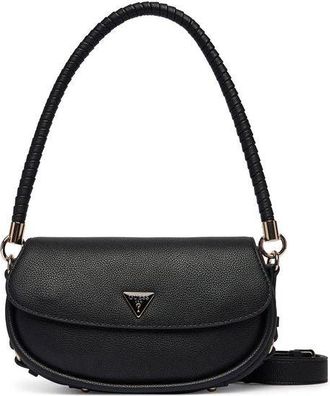 Guess Womens Shoulder Bag Black Polyurethane - Shoulder-Bags