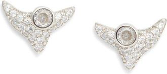 Collina Strada Trigon Crystal Stud Earrings in Crystal Clear at Nordstrom