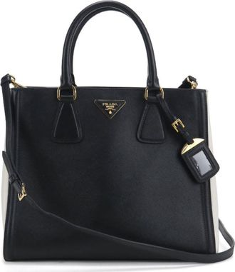 Prada Black Leather Tote Bag (Pre-Owned)
