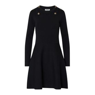 Liu Jo Dames, Jurken, Zwart, Maat: M Viscose